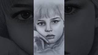 How to draw a young girl with a full shading pencil art drawing sketch shortvideo shorts short [upl. by Murielle]