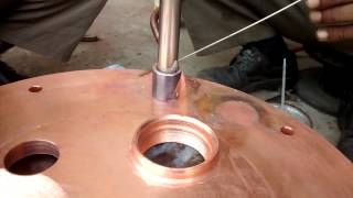 Silver brazing of copper and stainless steel tube  Fabrication technology  Non ferrous Joining [upl. by Adnaw143]