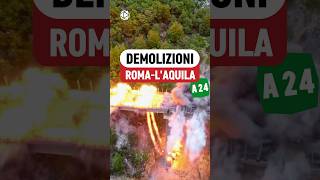 Le demolizioni della Roma  LAquila  VIDEO COMPLETO👆👆 [upl. by Mcgean]