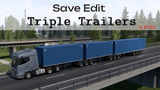 How to Save Edit Triple Trailers in ETS2 [upl. by Takken]