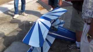 Giant Scale Aeromaster Biplane youtwoba RC [upl. by Alleciram]