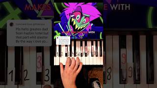 12 Hells Greatest Dad Alastors Part Hazbin Hotel Piano Tutorial shorts [upl. by Maccarthy]