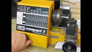 Emco Compact 5 Mini Metal Lathe [upl. by Maillw]