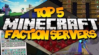 TOP 5 MINECRAFT FACTION SERVERS Best Faction Servers [upl. by Lamdin]