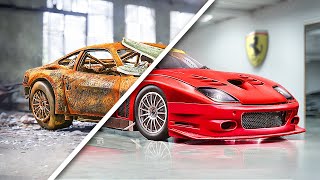 Ferrari F550 Maranello  Abandoned Car Restoration and Rebuild [upl. by Allveta]