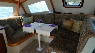 Skoota28 power catamaran walkround interior and deck [upl. by Ax]