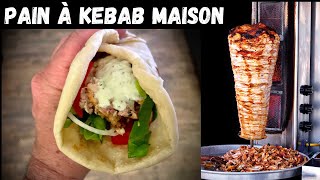 recette du pain à kebab facile cuisson à la poêle  galette doner kebab  Dürüm [upl. by Dasie]