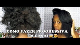 PROGRESSIVA CASEIRA QUE REDUZ VOLUME  SEM GASTAR NADA  PROGRESSIVA CASEIRO PARA CABELO CRESPO [upl. by Meuse]