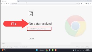 How to Fix Google Chrome Empty Response Error  No Data Received [upl. by Aihseket]