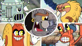 Cuphead  All Mini Bosses [upl. by Esorrebma303]