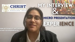 NRI Experience  Personal Interview amp Micro Presentation  Christ Interview Experience  NRI Round [upl. by Adnwahsat]