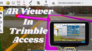 AR Viewer  Underground Utilities  Trimble Access TSC7 amp R12i [upl. by Kellen253]