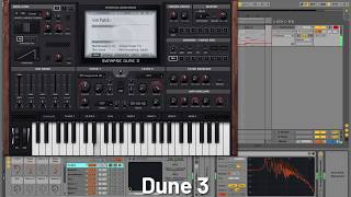 VST Filter Comparison  Serum Sylenth Synthmaster One Spire Dune Hive Massive ANA2 Twin2 [upl. by Lehcnom]