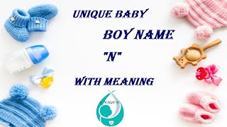 Top 30 Latest and Unique  Hindu Baby Boy Names  Starting with quotN न letter  With Meaning [upl. by Nylahs366]