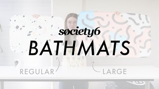 Bath Mats from Society6  Product Demo [upl. by Leihcim255]