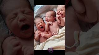 Heartwarming Moments of Cute Triplet Newborn Babies AfterBirth [upl. by Sokim213]