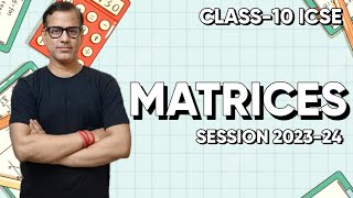 Matrices One Shot  Matrix  Matrices ICSE Class 10  sirtarunrupani [upl. by Elodie698]