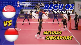 Regu 02 🇮🇩 INDONESIA Vs SINGAPORE 🇸🇬 ISTAF World Cup Kuala Lumpur 2024 [upl. by Akila978]