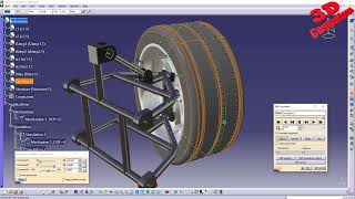 DMU Simulation of a Car Suspension [upl. by Atteuqcaj73]