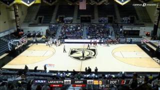 Army Womens Basketball Janae McNeal 2OT Game Tying Shot vs Lafayette 1517 [upl. by Rumpf]