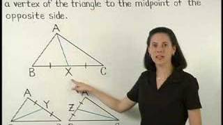 Median of a Triangle  MathHelpcom  Geometry Help [upl. by Omarr95]