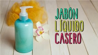 Jabón liquido Casero  Para Manos y Cuerpo  Receta Natural  Catwalk [upl. by Ashti256]