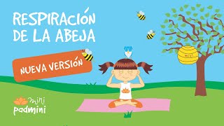 🐝 RESPIRACIÓN DE LA ABEJA  MINIPADMINI Yoga Infantil [upl. by Elcarim970]