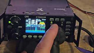 cw decode on xiegu g90 ham radio [upl. by Barthel]