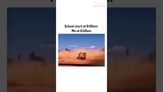 Pov Shcool Starts At 900 Am Me At 859 Am school minions bike [upl. by Raquela]