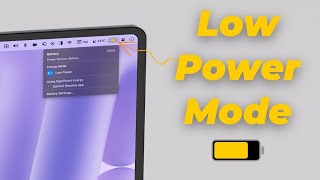 How To Turn On Low Power Mode On Mac [upl. by Esele52]