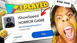 IShowSpeed Horror Game On Mobile😱 [upl. by Bakemeier207]