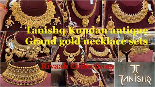 Tanishq Kundan bridal gold necklace sets  Rivaah Collections  Antique Kundan necklace sets  Grand [upl. by Courtland]