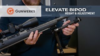 GUNWERKS  Elevate Bipod Quick Start  Height amp adjustment [upl. by Ahsauqal]