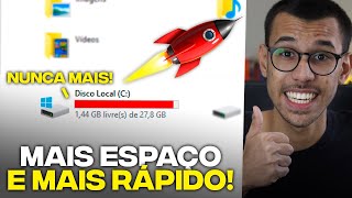 7 Dicas para Liberar Espaço No Pc sem programas Limpeza de Disco [upl. by Henrion979]