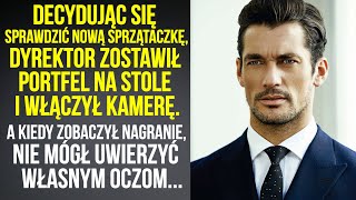 Decydując się sprawdzić nową sprzątaczkę dyrektor zostawił portfel na stole i włączył kamerę [upl. by Ennairoc]