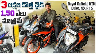 Second Hand Bikes  Used bikes In Vijayawada  EnfieldKTM R15  low price Bikes [upl. by Yejus]