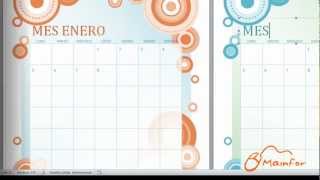 Tutorial Word  Creación de Calendarios [upl. by Aikit]