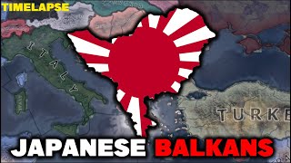 WHAT IF JAPAN ANNEXED THE BALKANS I Hoi4 TImelapse [upl. by Starling]