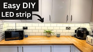 Kitchen Lighting Upgrade Easy Under Cabinet LED Strip [upl. by Mayer956]