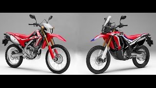 Honda CRF250 L vs CRF250 Rally  Visual Comparing HD [upl. by Griffith418]