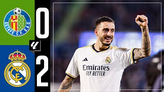 Getafe CF 02 Real Madrid  HIGHLIGHTS  LaLiga 202324 [upl. by Oedama]