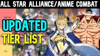 Allstar Alliance  Updated and Fixed Tier List [upl. by Lilaj227]