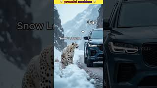 अगर यह जानवर मशीनों से मिले तो 😱SnowLepard  Car hybrids animals viralvideo shorts facts [upl. by Edgardo558]