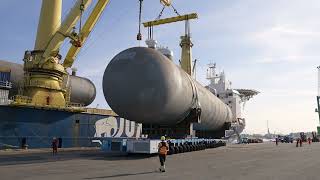 Succesful receipt of 5 heavylift bullets for Ineos Project One through Gosselin [upl. by Ailegnave496]