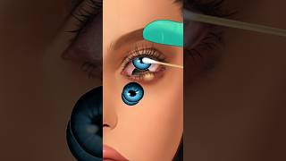 Relaxing ASMR Remove Lenses and Pimple treatment animation video [upl. by Devin]