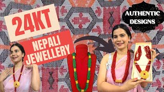 24 k सुनको तिल्हरि नयाँ weightamp price My Nepali Gold Jewellery Collection 🌹maili  chadke pote [upl. by Ardnahcal697]