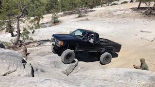 Toyota Pickup With Dual Cases and Grizzly Locker Idles up V Rock  Bald Mountain Ohv Shaver Lake CA [upl. by Jackqueline883]