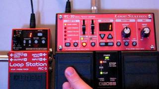 BOSS RC3 amp RC30 Changing the Recording Order [upl. by Norrat678]