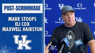 Mark Stoops players postscrimmage interview  Kentucky FB [upl. by Tilney]