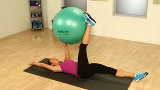 Stability Ball Workout For Your Abs  Strength Training  Fit How To [upl. by Ainoz]